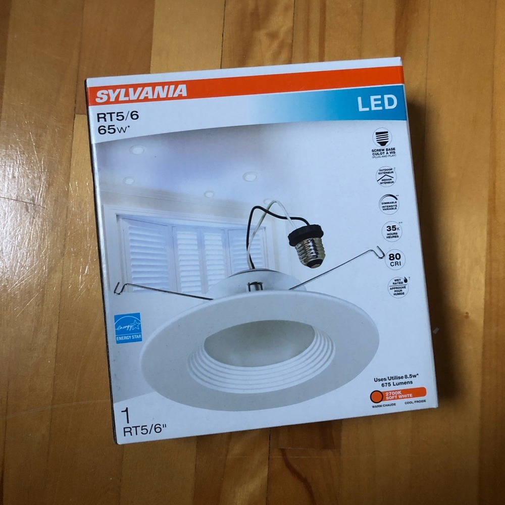 NEW in Box White LED Recessed Light